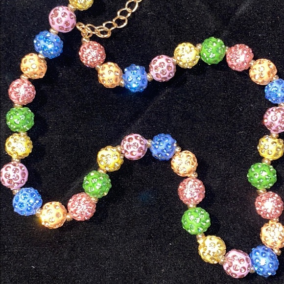 New Betsey Johnson Multicolor Fireball Collar - Picture 8 of 10